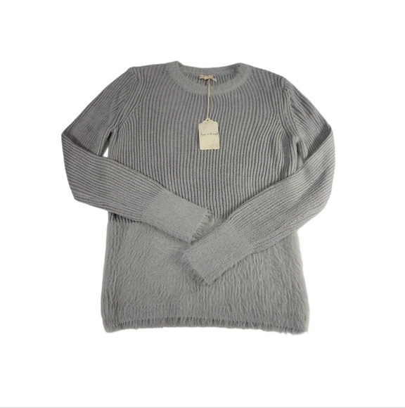 NWT  Hem & Thread  Women's M Sweater  Gray - Picture 5 of 10